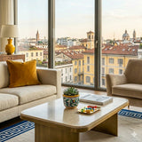 Portavaso di tipo retto ceramica siciliana Ø 16 decoro '600 GIALLO
