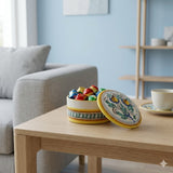 Ceramic jewelry box Ø cm 13 