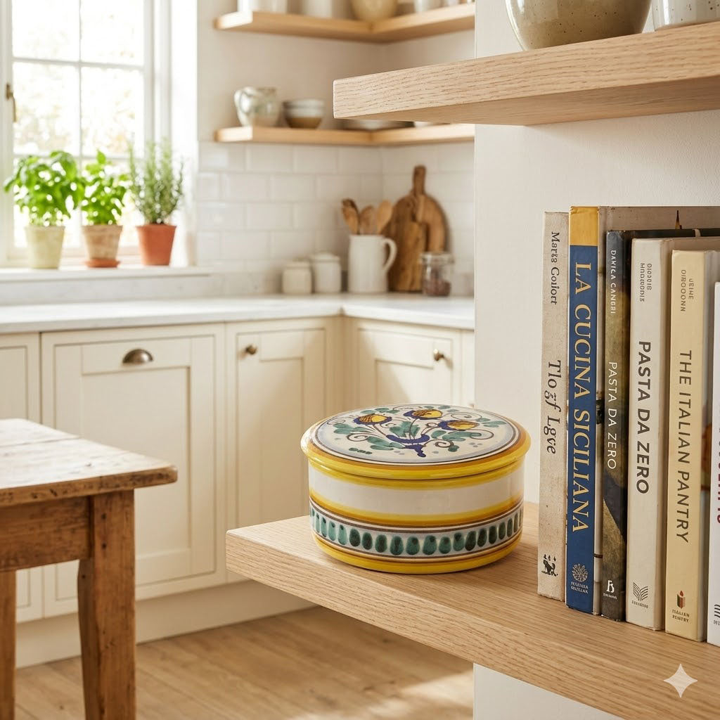 Ceramic jewelry box Ø cm 16 