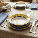 Set di 3 piatti ceramica siciliana decoro FLORA