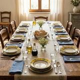 Set di 3 piatti ceramica siciliana decoro FLORA