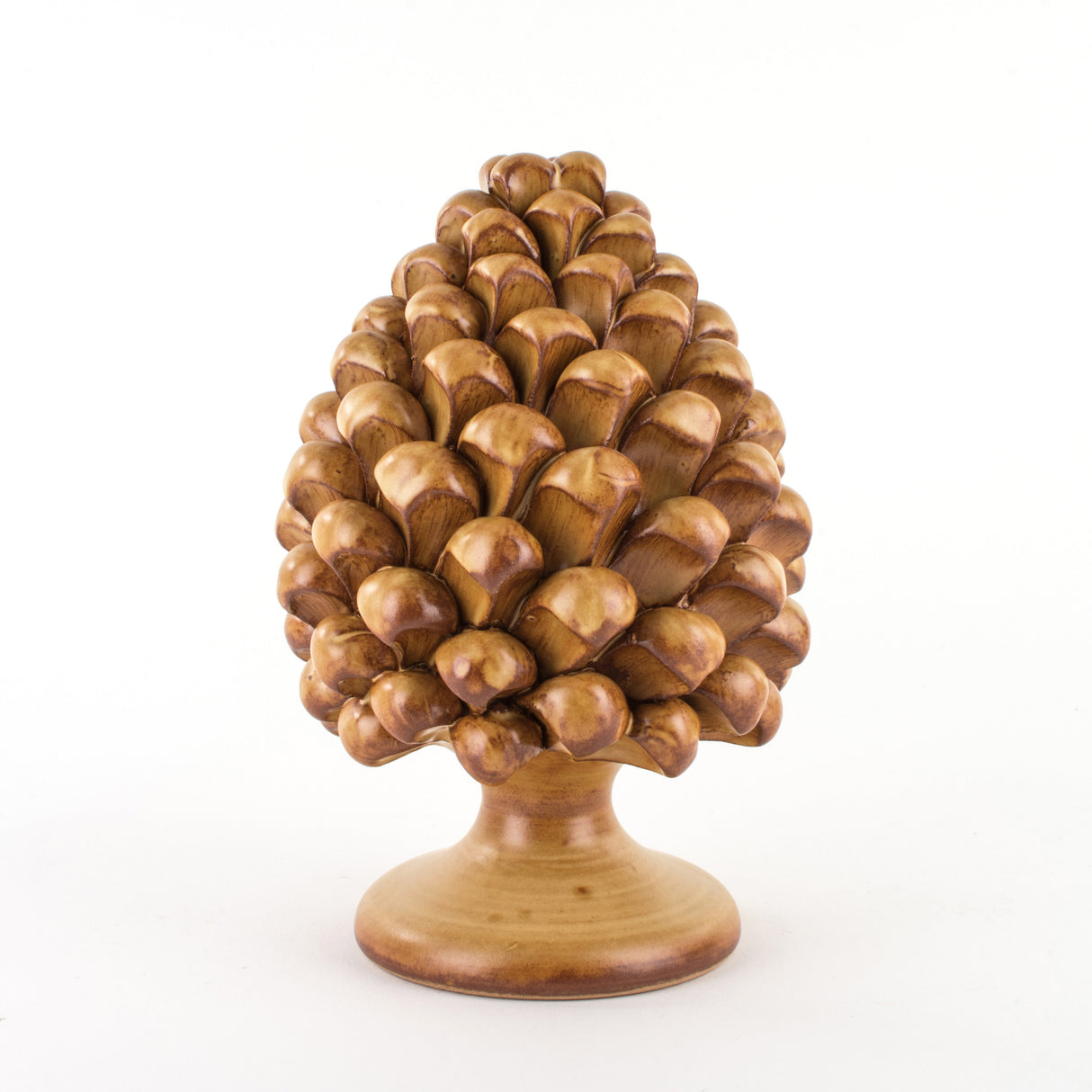 Pine Cone H cm 20 in Artistic Ceramics of Caltagirone Handmade