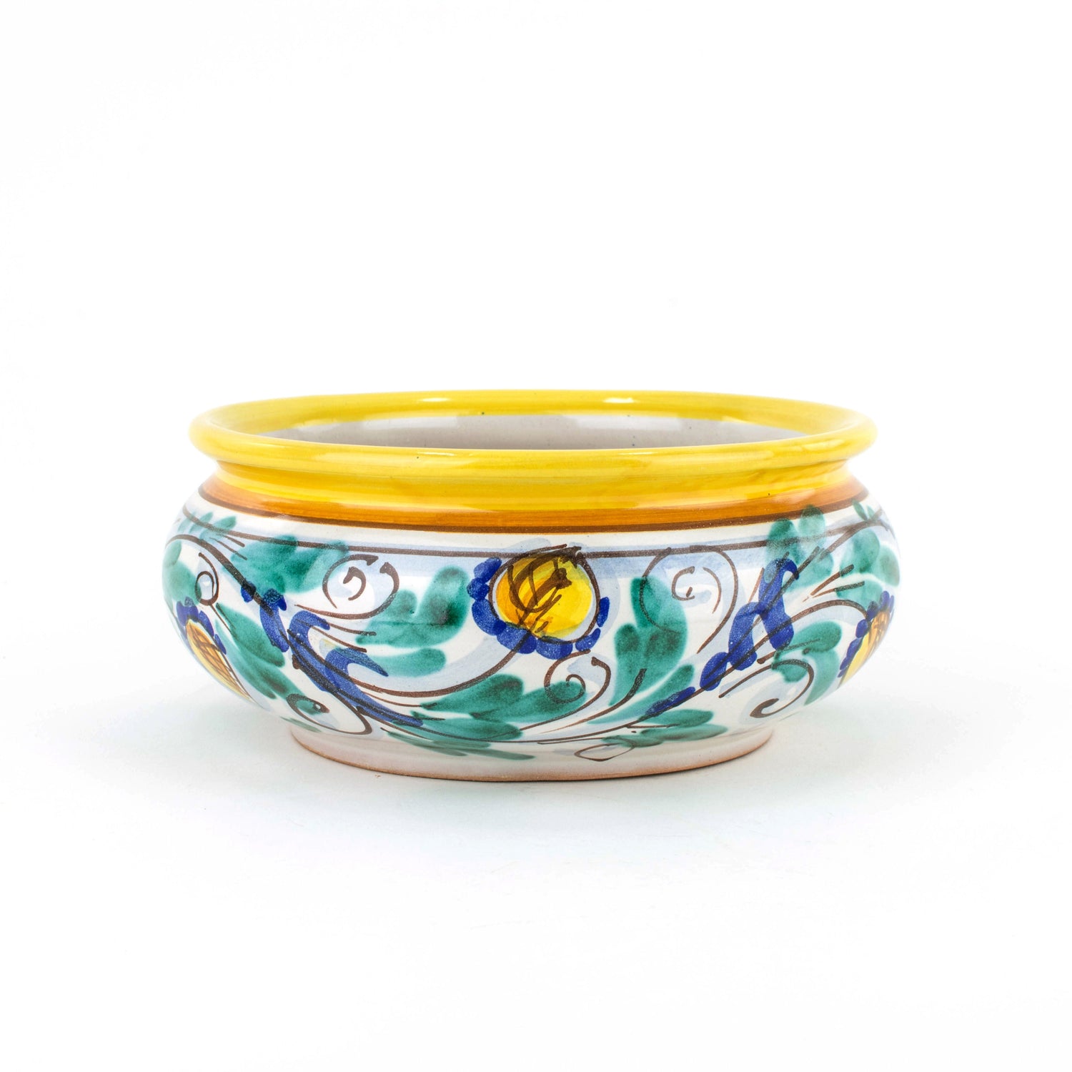 Coppia Porta vasi per Bonsai in Ceramica di Caltagirone, Ceramica siciliana