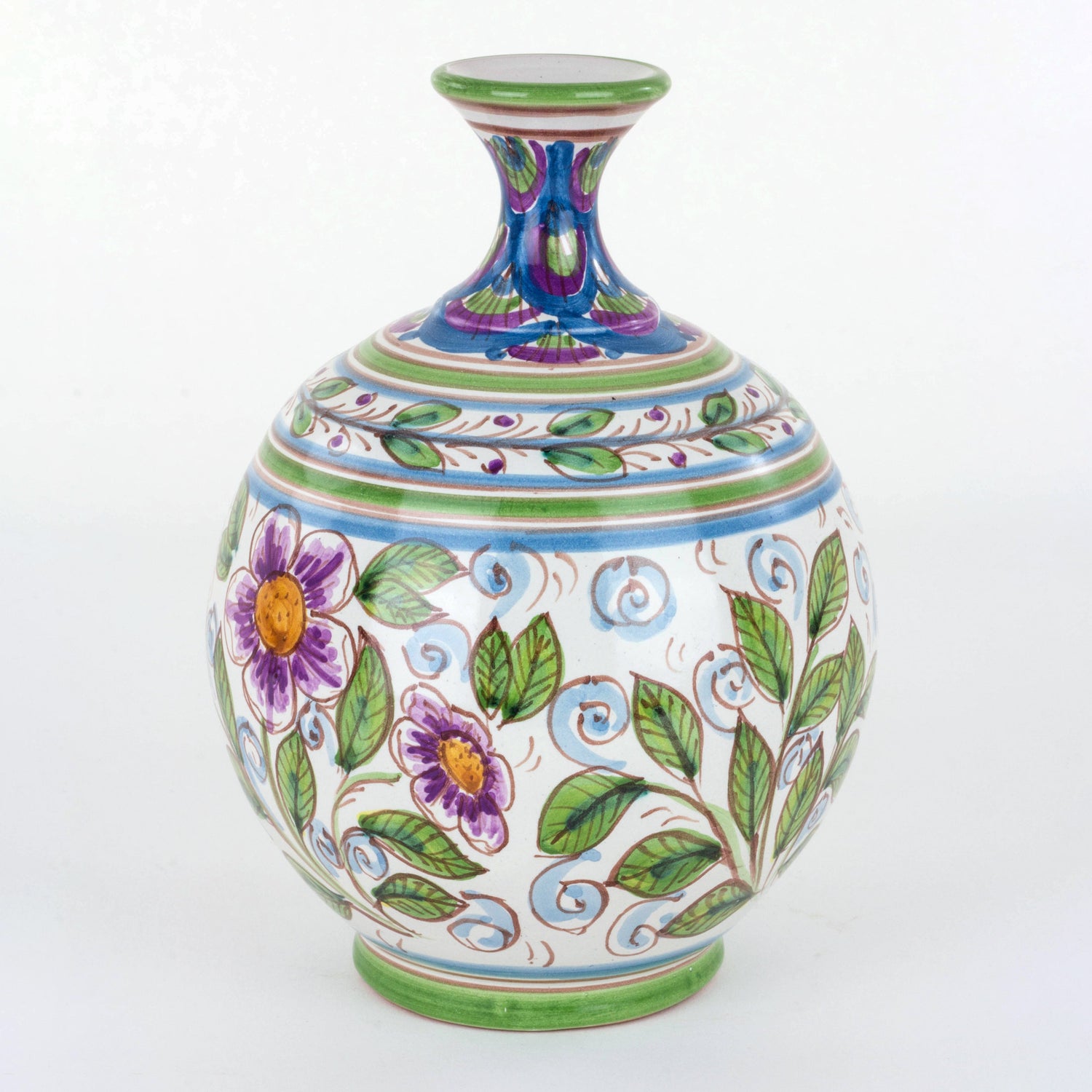 Vasetto Ornamentale in Ceramica siciliana Decorato a Mano