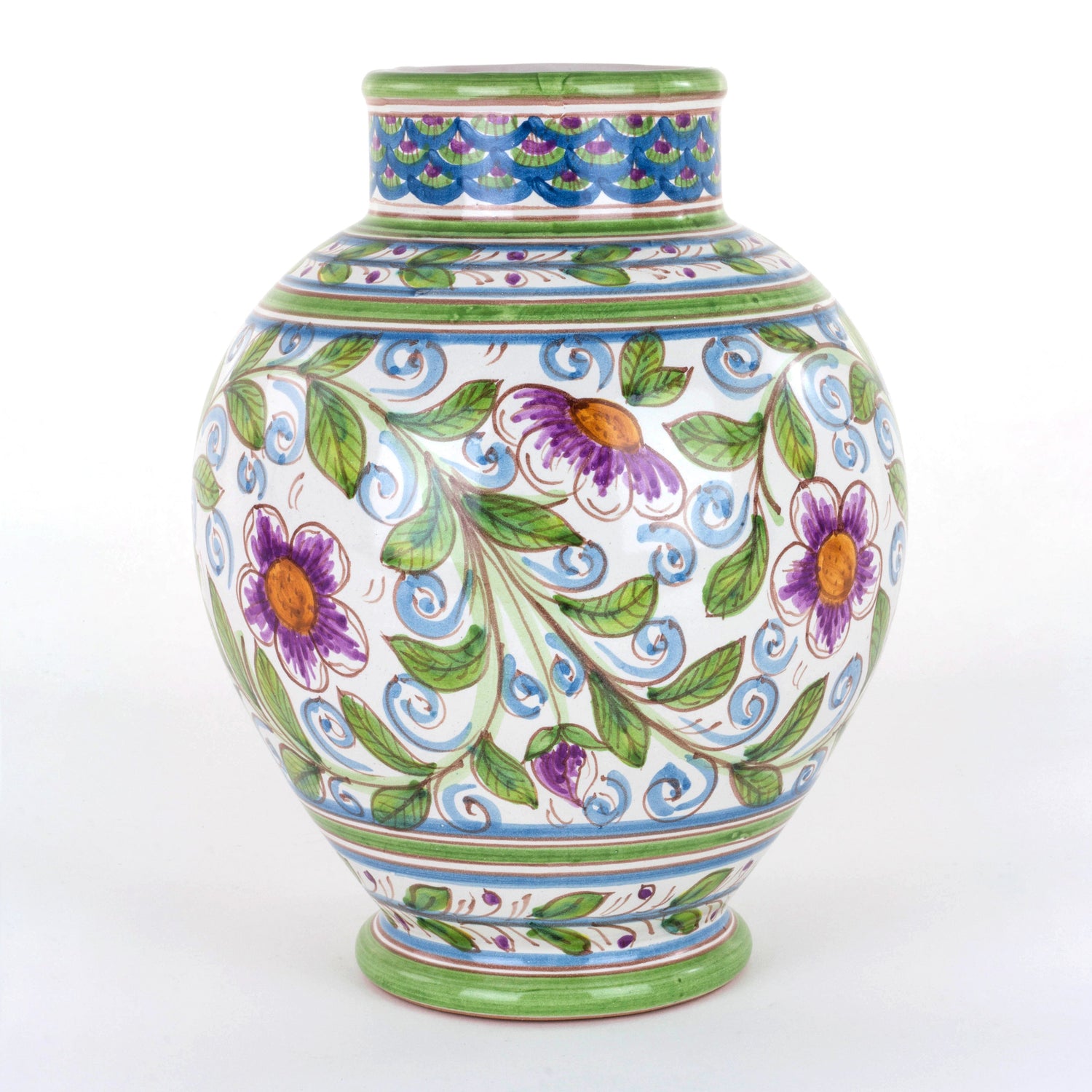 Vaso in Ceramica siciliana Fatto a Mano, ceramiche di Caltagirone