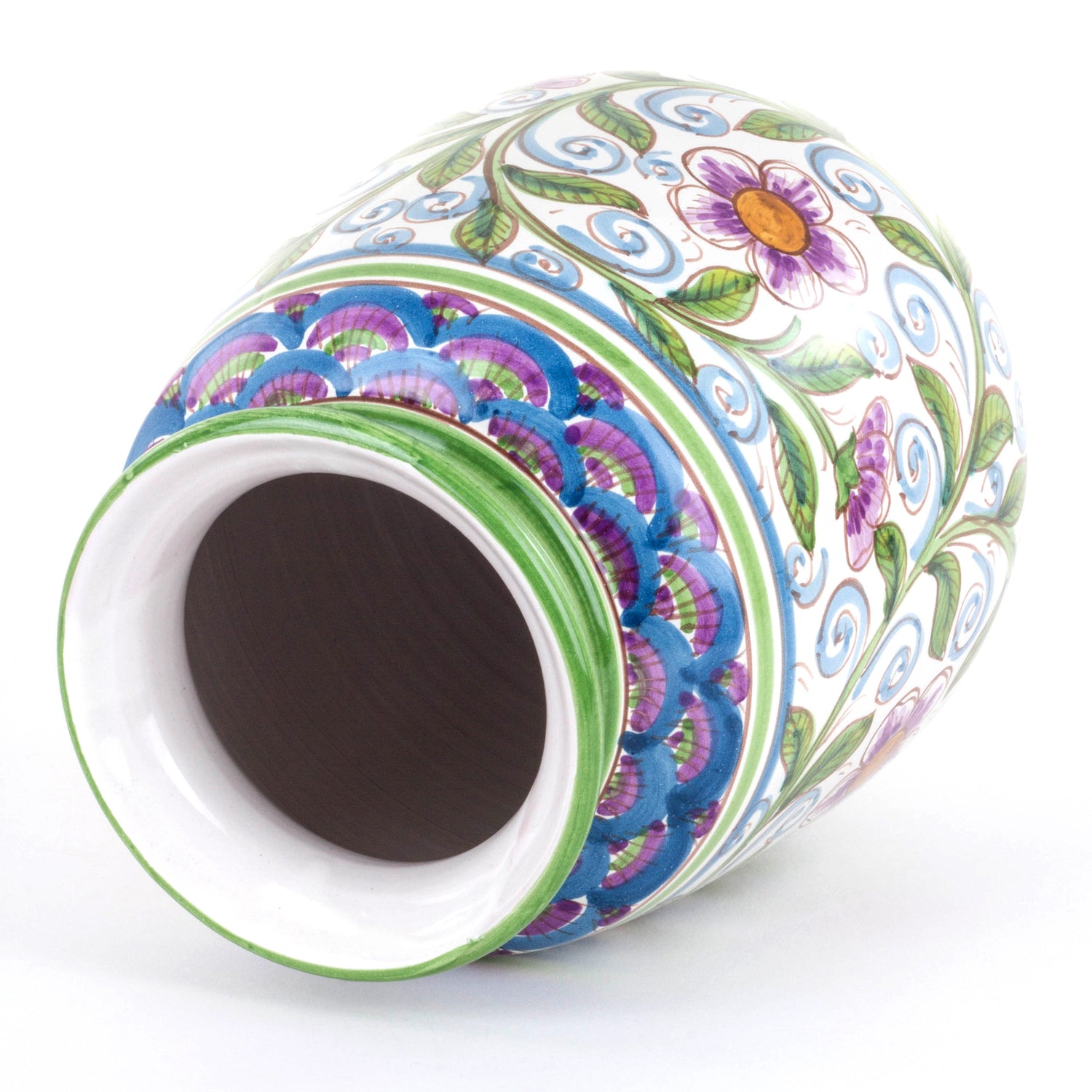 Vaso Ornamentale in Ceramica siciliana Decorato a Mano